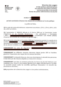 autorisation surveillance voie publique RMS Gardiennage Paris